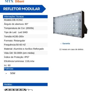 Refletor modular DB xcmz