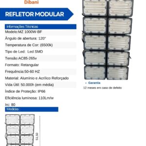 Refletor modular MZ