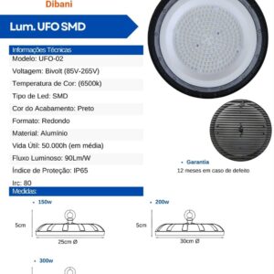 Luminária UFO SMD ufo 02