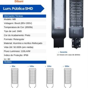 Luminária pública SMD