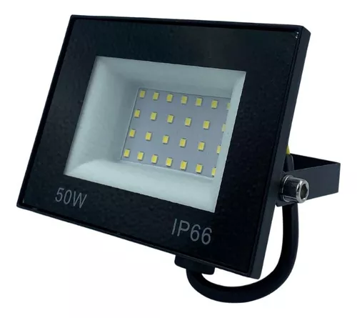 Refletor Led 50w Holofote Prova Dágua Ip66 Branco Frio